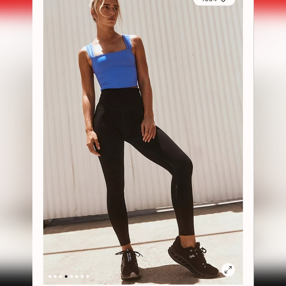 NWT Free People Movement Black On The Rise Leggings SIZE M/L